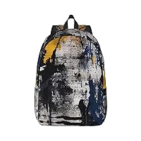 Navy Blue Color Backpack Canvas Lightweight Laptop Bag Casual Daypack For Travel Busines Women