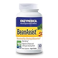 Bean Assist, Fast-acting Digestive Enzymes for Gas and Bloating, 30 Capsules