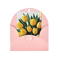 Tulips Flowers Greeting Card Blank Card With Envelope, Husband Anniversary Card, Boyfriend Birthday Card, Love Card, Boyfriend Card, Valentine'S Day Card (Vertical)