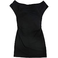 Womens Ruched Bodycon Off-Shoulder Dress