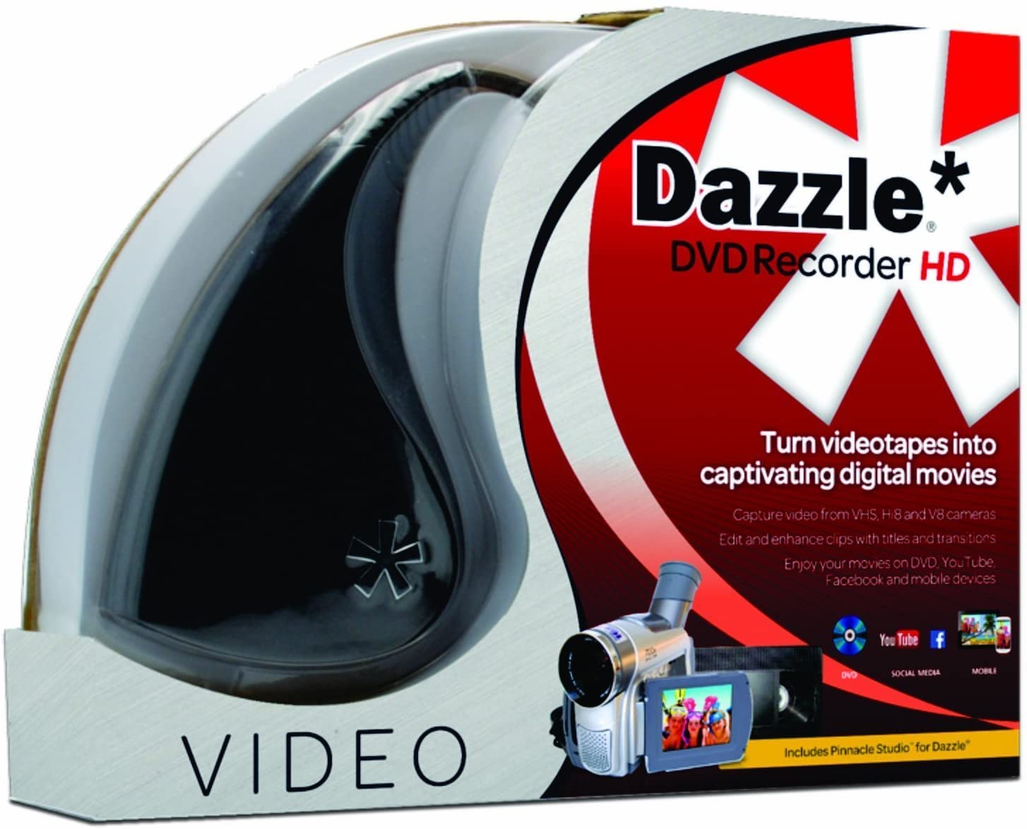 Corel Dazzle DVD Recorder HD | Video Capture Device + Video Editing Software [PC Disc]