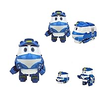 Kay Kids Toys,Trains Deformation Toy Plastic Robot Blue Toys for Girl and Boy as Birthday's Gift