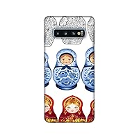 AMZER Ultra Slim Hard Shell Designer Case for Samsung Galaxy S10 (6.1 Inch) - Matryoshka Dolls- Russia Flag Multi