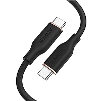 Anker USB-C to USB-C Cable, Cable 100W 3ft, USB 2.0 Type C Charging Cable Fast Charge for iPhone 15/15Pro/15Plus/15ProMax, MacBook Pro 2020, iPad Pro 2020, iPad Air 4, Galaxy S23(Midnight Black)