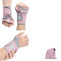 INDEEMAX Carpal Tunnel Wrist Brace for Men and Women both Hands(Pink+Pink)