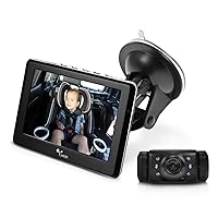 Yada | Car Portable Baby Monitor with Night Vision Cam, Wireless Transmission, Universally Compatible, 4.3” Digital Display, Mounts onto Headrest and/or Windshield