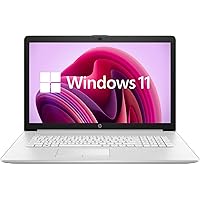 HP [Windows 11 Home] Newest Laptop, 17.3” Full HD Display, 11th Generation Intel Core i3-1115G4 Processor, 16GB RAM, 512GB SSD, Ethernet, Webcam, Wi-Fi, Bluetooth, HDMI, Silver