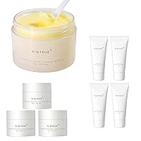 Kimtrue Complete Radiance Cleansing Trio: Full Size Cleansing Balm (100g), 4 x Travel Size Face Wash (30g x 4), 3 x Travel Size Cleansing Balm (15g x3)