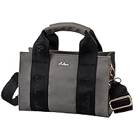 Clelia CL-25160 Women's Handbag, Small, Canvas, Square, 2-Way, Crossbody Shoulder Bag, Serena Series