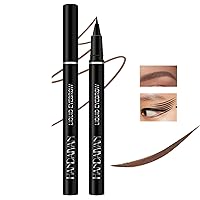 Eyebrow Pencil Ultra-Fine Liquid Eyeliner, Wild Eye Makeup Water Eyebrow Pen, Waterproof Brow Pen Eye Pencil, Multifunctional Finish，Longwearing, Smudge-proof, Ultra-Fine Tip (03)