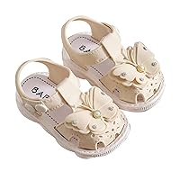 Party Shoes for Kids Girls Dress Sandals Baby Casual Slippers Baby Summer Soft Anti-slip Hook and Loop Shoes Sandals