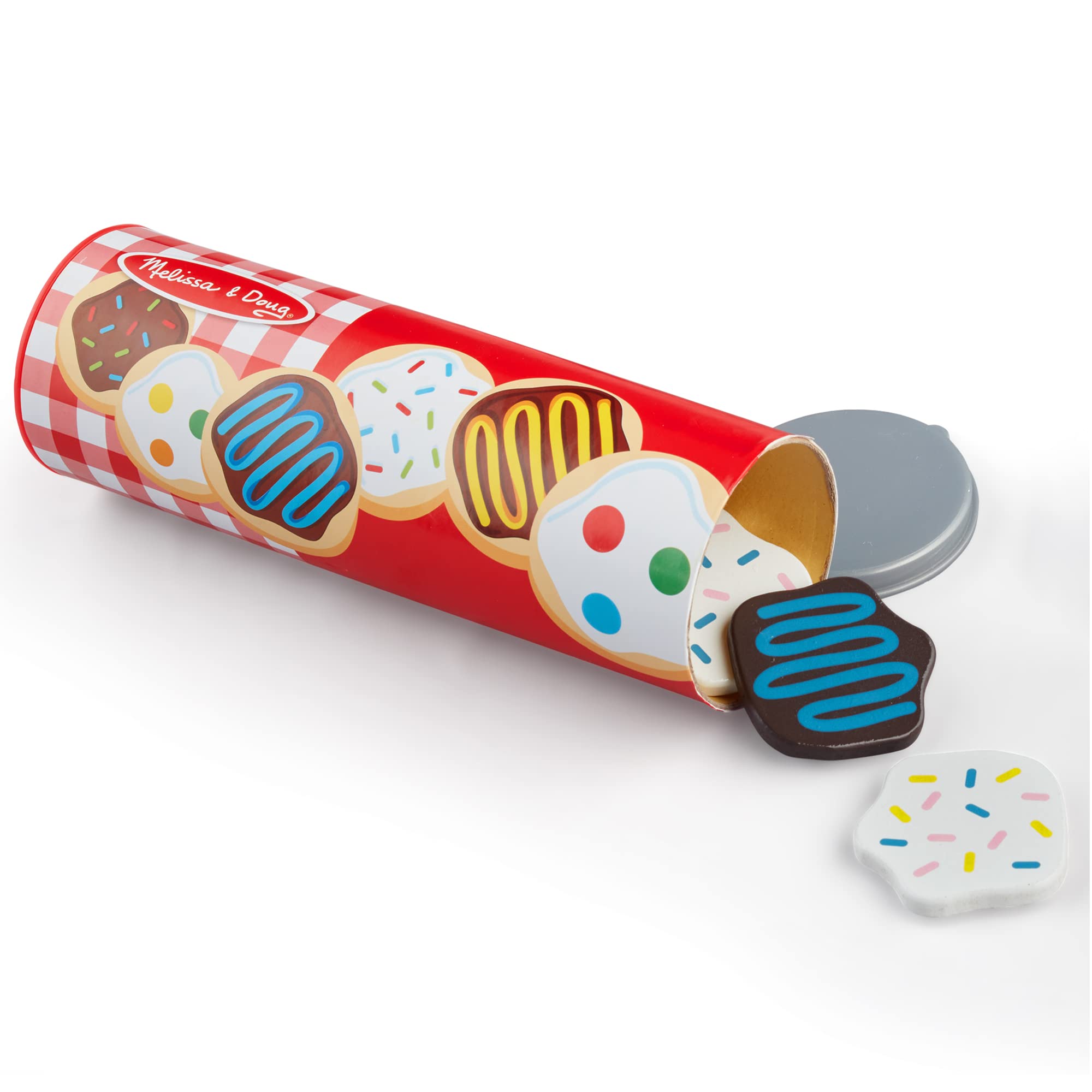 Melissa & Doug Slice and Bake Wooden Cookie Play Food Set - Pretend Cookies And Baking Sheet, Wooden Play Food Set, Toy Baking Set For Kids Ages 3+