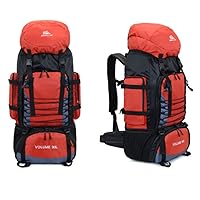 waterproof lightweight backpack for hiking, camping, traveling, mountaineeringsports bag (red)