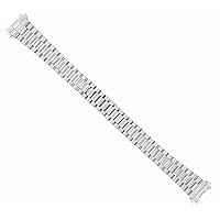 Ewatchparts 13MM 18K WHITE GOLD PRESIDENT WATCH BAND STRAP COMPATIBLE WITH 26MM ROLEX DATEJUST PRESIDENT