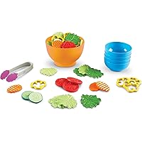 Learning Resources New Sprouts Garden Fresh Salad Set - 38 Pieces, Ages 18+ Months Pretend Play Food, Play Food for Toddlers, Toddler Kitchen Play Toys