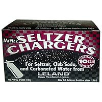 Soda Chargers Seltzer Chargers Co2, 40 Count,Silver
