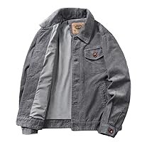 Men's Corduroy Jackets Solid Oversized Retro Outerwear Harajuku Casual Jacket Coat Men Clothing