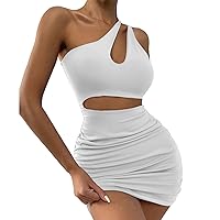 Summer Dresses for Women Beach Tshirt Dresse Slant Shoulder Dress Stretch Thin Short Dress Sexy Dress Dress
