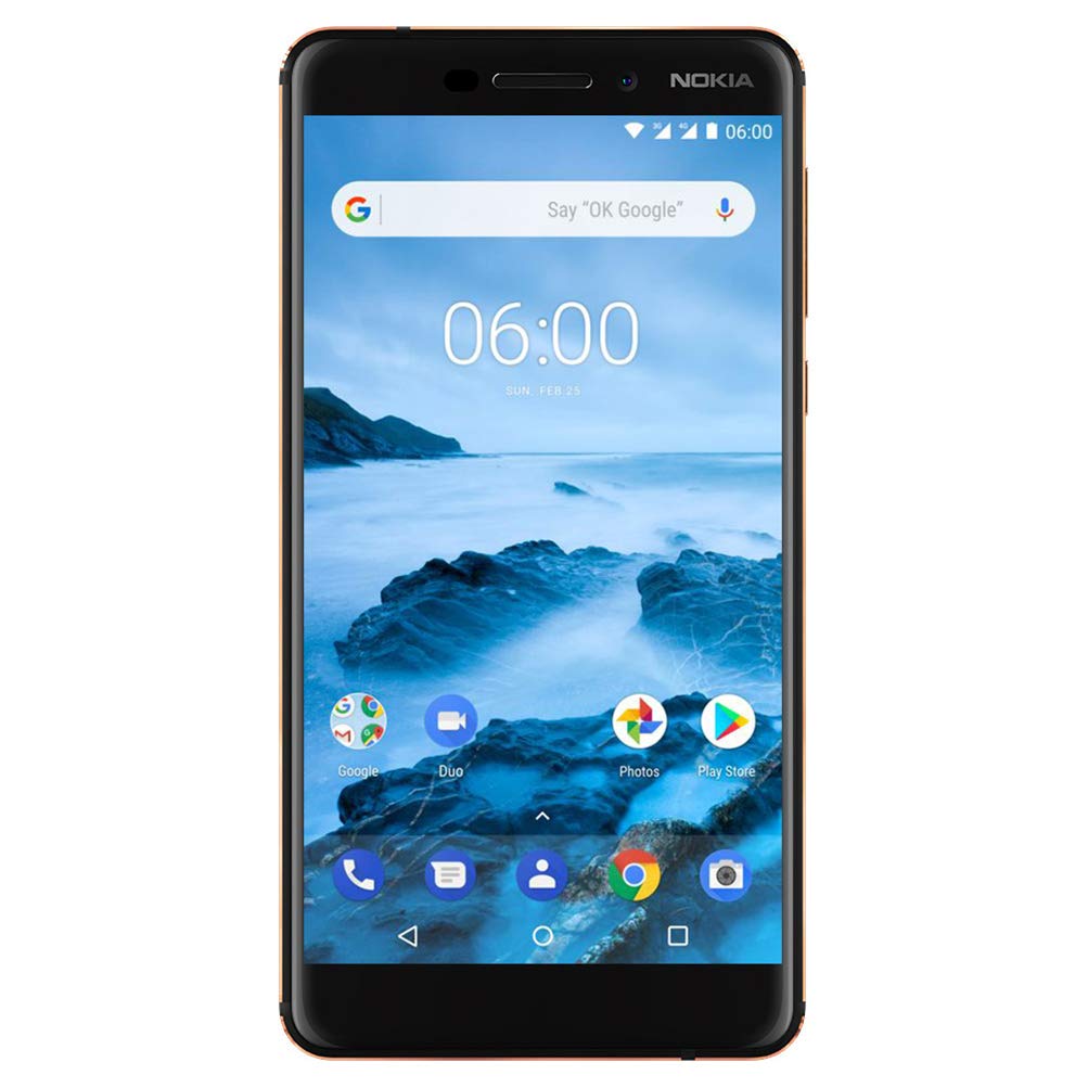 Nokia 6.1 (2018) - Android 9.0 Pie - 32 GB - Dual SIM Unlocked Smartphone (AT&T/T-Mobile/MetroPCS/Cricket/H2O) - 5.5