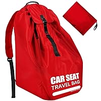 Car Seat Travel Bag for Airplane, Large Car Seat Bags for Air Travel with Padded Backpack Straps, Gate Check Storage Bag for Car Seat Airport, Carseat Cover Travel - Baby Travel Essentials for Flying