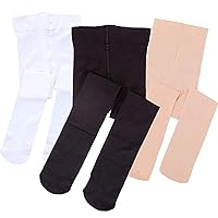 NNJXD (3-Pack Cute Solid Little Girl Stretch Leggings Size 1-14 Years