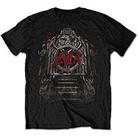 Slayer Men's Eagle Grave 21/06/18 Iceland Event (Back Print/Ex Tour) Slim Fit T-Shirt Black