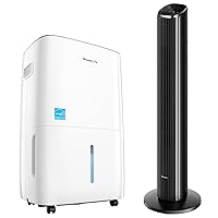 GoveeLife Smart Dehumidifier for Basement 4,500 Sq.Ft Bundle with Smart Tower Fan for Bedroom