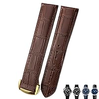 18mm 19mm 20mm Cow Leather Watch Strap For Omega Seamaster 300 Speedmaster Watch Bands