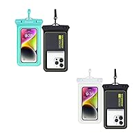 IP68 Waterproof Phone Pouch/Case, Waterproof Floating Phone Case for iPhone 15 14 13 12 Pro Max XS Plus Samsung Galaxy Cellphone, Floating iPhone Case for Beach Vacation-2 Pack