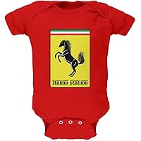 Old Glory Italian Stallion Red Soft Baby One Piece - 9-12 Months