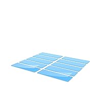 Silicone Thermal Pad, Excellent Alternative to Thermal Paste or Thermal Grease,6.0W/mk, Plasticity, Slight Viscosity, Insulation,Soft, Cooling SSD CPU GPU LED IC Chipset 20 67 1mm Blue(10 pcs)