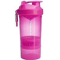 Smartshake Original 2GO, 20 oz Shaker Cup, Pink (Packaging May Vary)