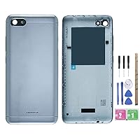 Battery Cover Housing Door Back Case Replacement with Camera Len for Xiaomi Redmi 6A Blue
