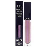 Crystal Lights Lip Gloss, 805 - Enriched with Light-Reflecting Crystal Pearls - Smooth Silky, Rich Color - Moisturizes and Adds Shine - 0.2 oz