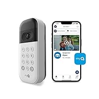 myQ Smart Garage Door Video Keypad with Wide-Angle Camera, Customizable PIN Codes, and Smartphone Control – Take Charge of Your Garage Access – Works with Chamberlain, LiftMaster and Craftsman openers