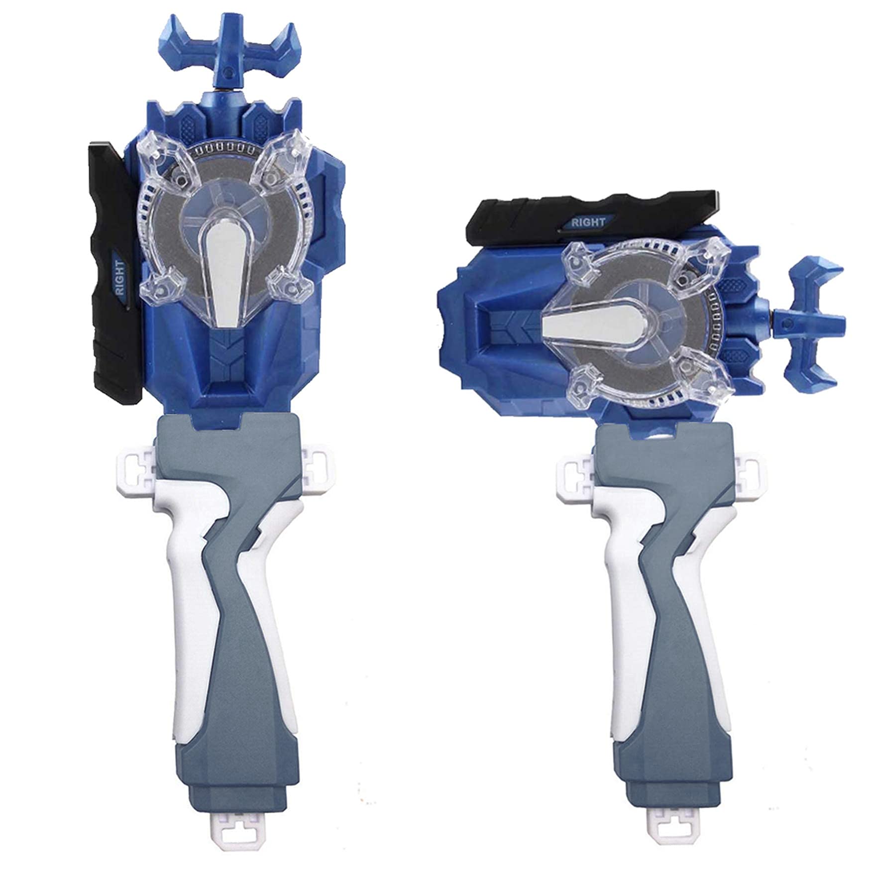 Konikiwa Battling Sparking String Launcher, Brave Valkyrie Top Burst Launcher Set, Left and Right Spin String Launcher Grip Compatible with All Bey Burst Series - Blue