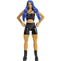 Mattel WWE Sasha Banks Basic Action Figure, Posable 6-inch Collectible for Ages 6 Years Old & Up
