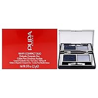 Milano Vamp! Eyeshadow Compact Duo 012 Magnetic Blue - Light, Smooth, Blendable, Cream Compact Shadow - Stunning, Colorful, Pigmented Shade - Paraben-Free Formula - 0.078 oz