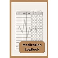 Medication LogBook: A Very Simple and Intuitive Diary for Daily Control of Medications, Vitamins or Dietary Supplements. Daily Medication Checklist Organizer Journal Tracker Notebook