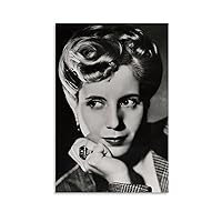 HGYTSCXX First Lady Eva Peron Black And White Portrait Quotes Inspirational Poster (1) Canvas Poster Wall Art Decor Living Room Bedroom Printed Picture
