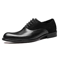 Comfort Genuine Leather Cap Toe Lace-up for Men Oxford Classic Dress Formal Shoes Business