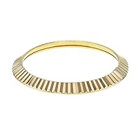 Ewatchparts FLUTED BEZEL COMPATIBLE WITH 41MM ROLEX DATEJUST II DAY DATE II 116300 116333 116344 GOLD