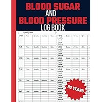 Blood Sugar and Blood Pressure Log Book: Weekly Diabetic Glucose and Blood Pressure Levels Monitoring | 104 Weeks Tracking | 8.5