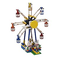 Ferris Wheel Building Blocks, Moon Rabbit Ferris Wheel Building Set, Amusement Park Model Toys, Building Kit with Rotating Ferris Wheel, Desktop Decoration Gift for Kids Adults, 214PCS
