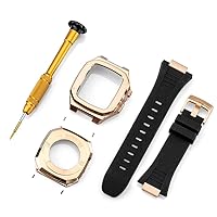 Stainless Steel Strap Case for Apple Watch Band Modification 45mm 44mm 41mm Metal Mod Kit Set for IWatch Series 7 6 SE 5 4 3 2 1 (Color : 27, Size : for iwatch 40MM)