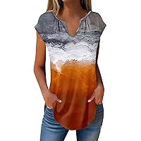 Tank Tops Women Cap Sleeve Summer Daily Sleeveless Basic Top Hawaiian Floral Graphic Slim Vacation Tunic Beach Outfit