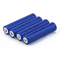 Freed Batteries 4pcs 10440 Ba 3.7V 350Mah 10440 Lithium Ba for Torch Electric Shaver Keyboard 3.7V AAA Size