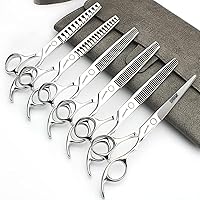 6.5/7 inch Professional Hairdressing Barber Salon Scissors 19cm Cutting Scissors (6.5 inch-6pc)