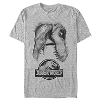 Jurassic Park Big & Tall Jurassic World Fallen Kingdom Rex Men's Tops Short Sleeve Tee Shirt