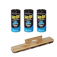 Sun-Glo 3 Cans #1 Super-Glide Wax w/ 1 Shuffleboard Sweep